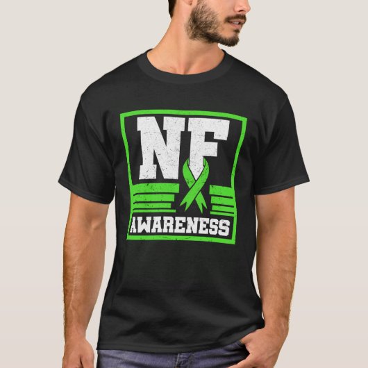 NF認識度神経線維腫症シュワン腫症の戦争 Tシャツ (正面)