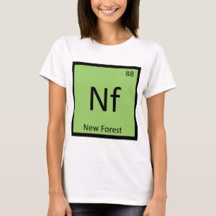 Nf - ニューフォレストポニー 化学元素 馬 tシャツ