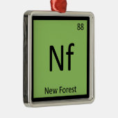 Nf - ニュー・フォレスト・ポニー 化学元素 馬 メタルオーナメント (右)