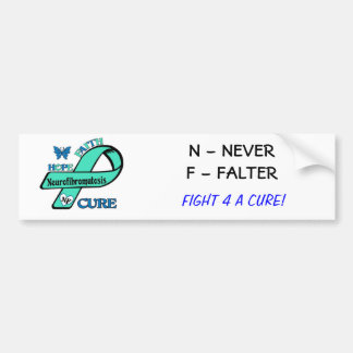NF (神経線維腫症)を終えよう バンパーステッカー