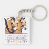 NFHRのロゴの正方形のキーホルダー キーホルダー (裏面)