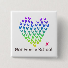 NFISの正方形のバッジ 缶バッジ