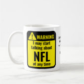 NFL Funny Personalized コーヒーマグカップ (左)
