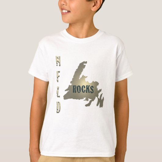 Nfld Rocks Kids Ringer Tシャツ (正面)