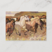 NFPの野生のムスタングの馬の接触の名刺 名刺 (裏面)