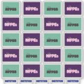 NFPE実施中 20枚ステッカー 2色 シール (正面)