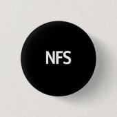 NFS黒 缶バッジ (正面)