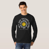 Nftおよびテクノ音楽Cryptoの代替不能トークン Tシャツ (正面フル)