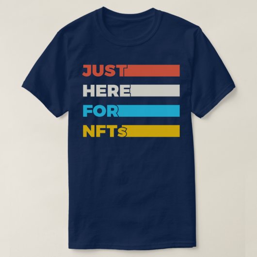 NFTの場合はおもしろい Tシャツ (デザイン正面)