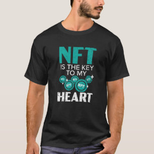 NFTは私のハートに対する鍵の代替不能トークンCryp Tシャツ