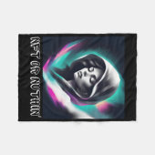 NFTまたはNothin' -はっきりしたくもの巣3 & Crypto愛好家 フリースブランケット (正面(横))