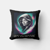 NFTまたはNuthin' Crypto & はっきりしたDigital Artデザイン クッション (正面)