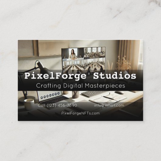 NFTクリエイターのデジタルイノベーション名刺 名刺 (裏面)