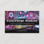 NFTクリエータビジネスカードデジタルイノベーション 名刺 (裏面)