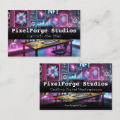 NFTクリエータビジネスカードデジタルイノベーション 名刺 (正面/裏面)