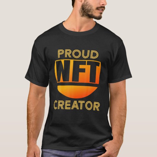 NFTクリエー誇りを持ったタBitcoin Cryptocurrency非真菌 Tシャツ (正面)