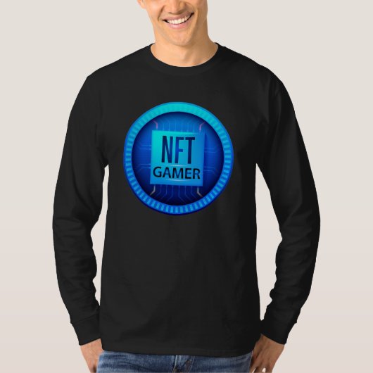 NFTゲーマー – Blockchain Gaming & Cryptoデザイン Tシャツ (正面)