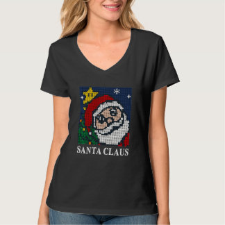 Nftサンタクロースピクセルクリスマス Tシャツ
