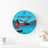 NFTチャンピオンズキリバス時間時計 ラージ壁時計 (ホーム)