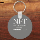 NFTミリオネアの読み込み完了お待ちおもしろい下さい キーホルダー (正面)
