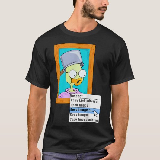 NFT右クリック救 As ミームおもしろい Crypto Currency Tシャツ (正面)