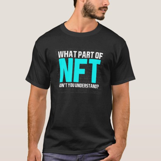 Nft非代替型トークントレーダーCryptocurrencyブロック Tシャツ (正面)
