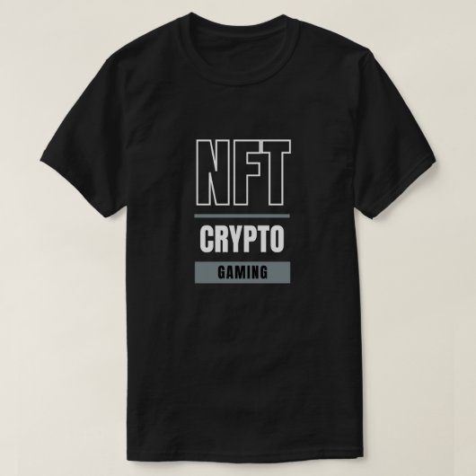 NFT Crypto Gaming Tシャツデジタルアート&ブロックチェーン Tシャツ (デザイン正面)