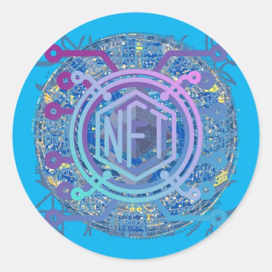 NFT sticker ラウンドシール (正面)