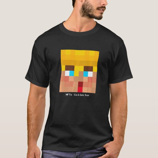 Nftsコレクター用クリプトパンクス顔 Tシャツ (正面)