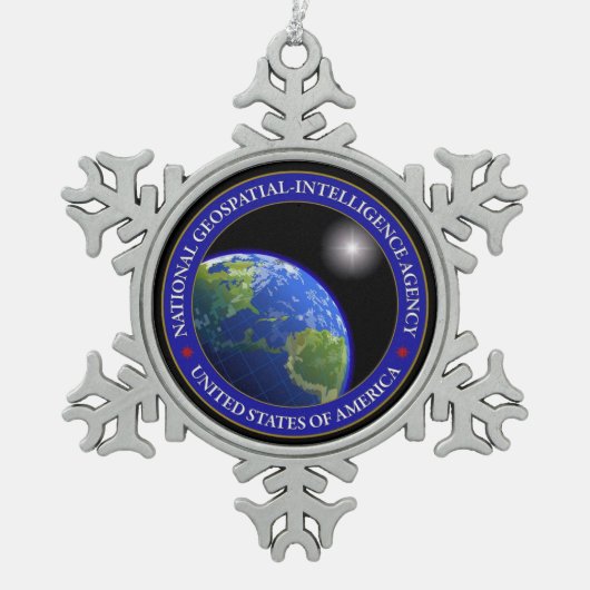 NGA スノーフレークピューターオーナメント (正面)