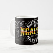 Ngapuhiの終身刑囚Moko コーヒーマグカップ (正面左)
