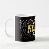 Ngapuhiの終身刑囚Moko コーヒーマグカップ (左)
