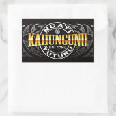 Ngati Kahungunuの終身刑囚のMokoのクロム 長方形シール (バッグ)