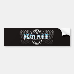 Ngati Porouの終身刑囚のMokoのクロム バンパーステッカー