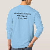 Ngāti Porou+イーストコースト - 私たちの土地 Tシャツ (裏面)
