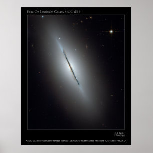 NGC5866端OnLenticularGalaxy 20 ポスター