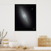 NGC5866-Edge-OnCrytalyGalaxy-20 ポスター (キッチン)