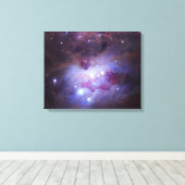 NGC 1973-75-77、オリオンの複合星雲 キャンバスプリント (インサイチュ (ウッドフロア))