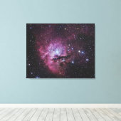 NGC 281, Emission NebulaとCassiのオープンクラスター キャンバスプリント (インサイチュ (ウッドフロア))