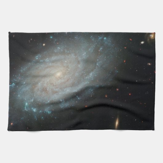 NGC 3370の深宇宙、渦状銀河 キッチンタオル (横)