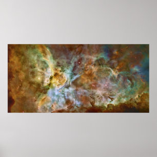 NGC 3372 Carinae Nebulaハッブル ポスター