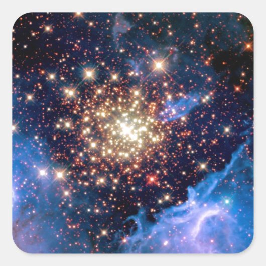NGC 3603星団 - NASAハッブル宇宙望遠鏡写真 スクエアシール (正面)