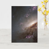 Ngc 4258強烈な星形成を受けている。 カード (黄色い花)