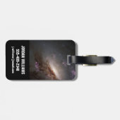 Ngc 4258強烈な星形成を受けている。 ラゲッジタグ (裏面横)