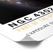 NGC 4302とNGC 4298 宇宙教育 ポスター (角)