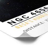 NGC 4656 ホッケースティック銀河 宇宙教育 ポスター (角)