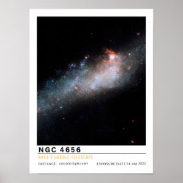 NGC 4656 ホッケースティック銀河 宇宙教育 ポスター