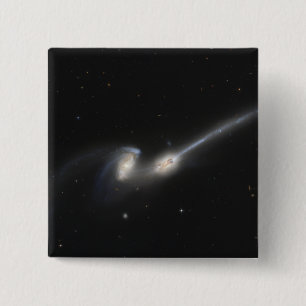 NGC 4676、別名ネズミの銀河系 缶バッジ
