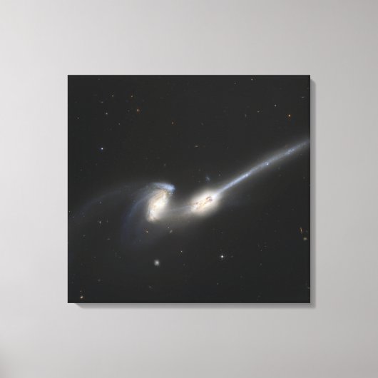NGC 4676、別名ネズミ銀河系 キャンバスプリント (正面)