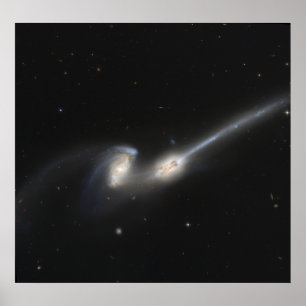 NGC 4676、別名ネズミ銀河系 ポスター
